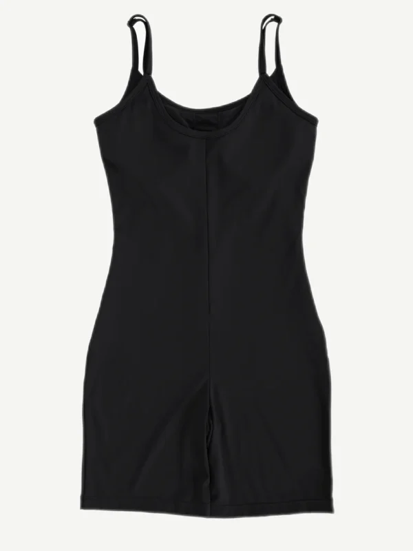 Mid-Thigh Fitness & Shaping Breathable Romper - Image 3