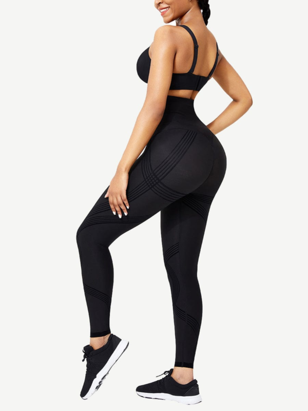 Seamless High Waist 3D Print Legging Curve Smoothing