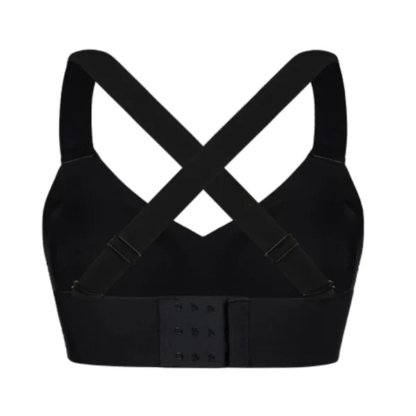 Black Seamless Shapewear Bra Removable Pads Tight Fitting - Image 2