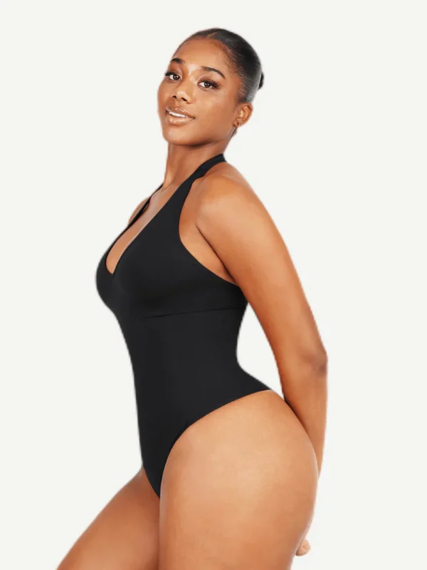 Seamless Hanging Neck Bodysuit Shapewear - Image 10