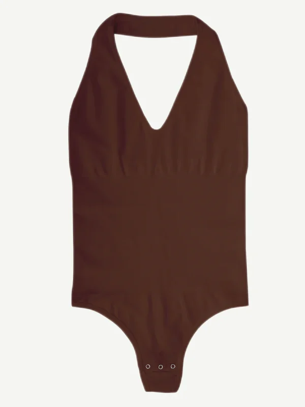 Seamless Hanging Neck Bodysuit Shapewear - Image 6