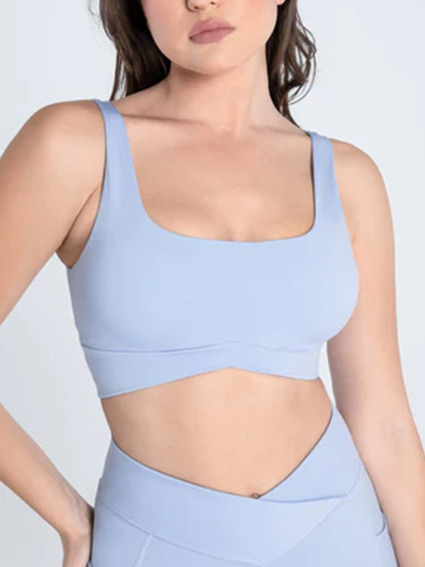 Move Free Wide Straps Sports Yoga Bra With Removable Breast Pads