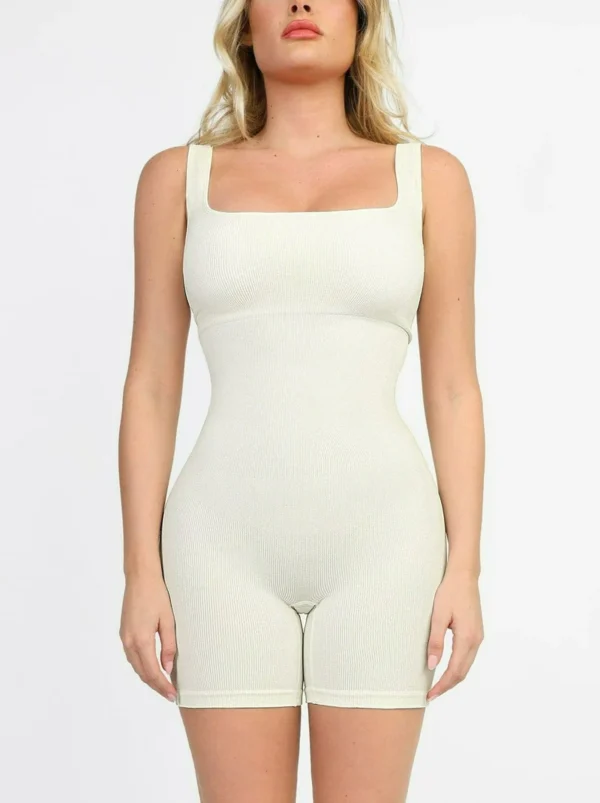 Seamless Square Neck One Piece Sport Romper - Image 9