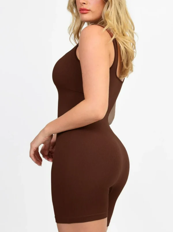 Seamless Square Neck One Piece Sport Romper - Image 4