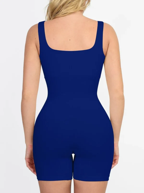 Seamless Square Neck One Piece Sport Romper - Image 10