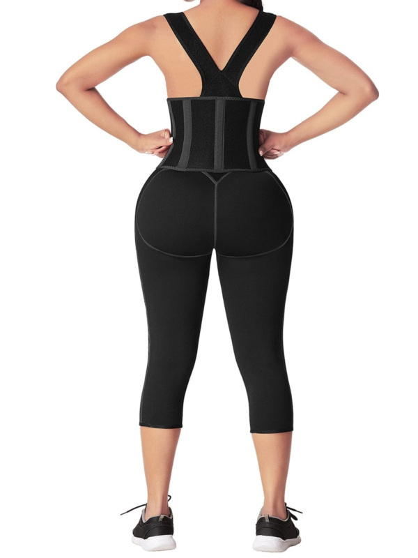 Invisible Black Neoprene Waist And Thigh Trainer Body Shaper Waist Slimmer - Image 5