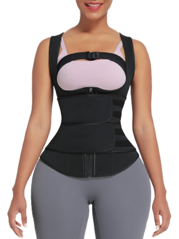 9 Bones Hooks Zipper Neoprene Waist Trainer - Image 2