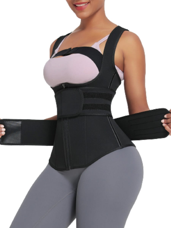 9 Bones Hooks Zipper Neoprene Waist Trainer - Image 4