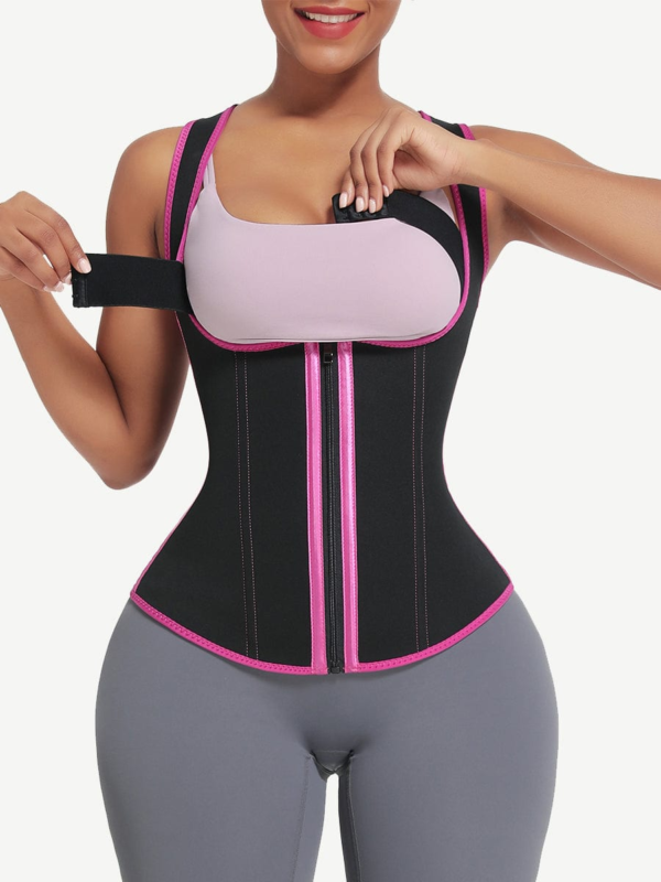 9 Bones Hooks Zipper Neoprene Waist Trainer - Image 7