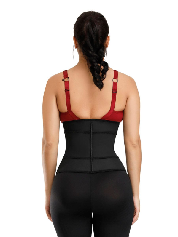 3 Rows Hook-and-Eye Closure Single Belt Tummy Compression Waist Trainer - Image 4