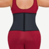 Trendy Black 7 Steel Bones Waist Cincher Double Belts Body Trimmer - Image 10