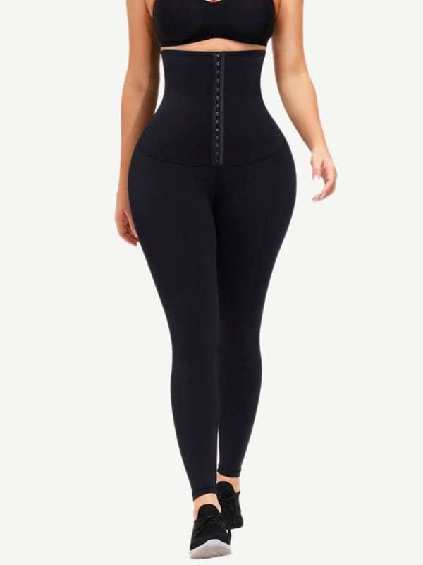 Hooks Waist Trainer Shapewear Leggings Slimming Belly - Image 2