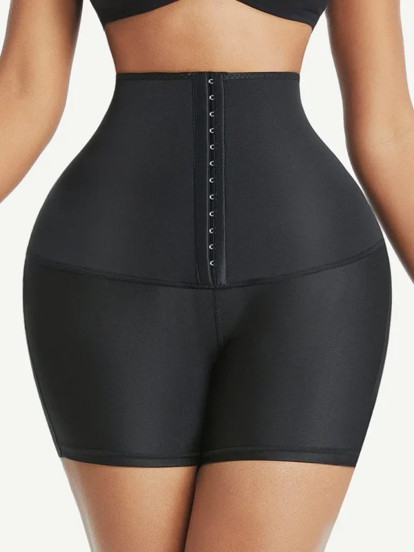 Blue Neoprene Shorts Hook And Eye Closure Cellulite Reducing - Image 7