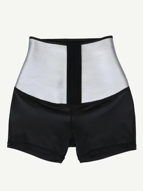 Blue Neoprene Shorts Hook And Eye Closure Cellulite Reducing - Image 4