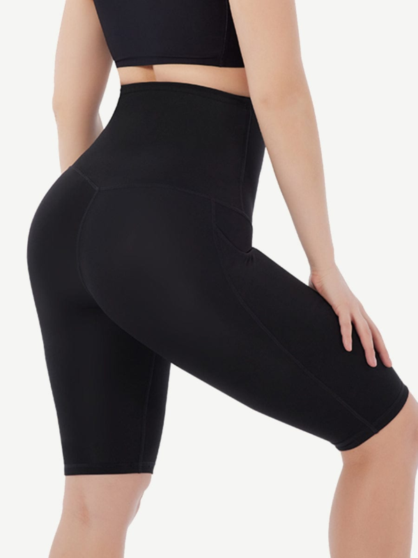 High Elastic Mesh Sports Shaping Pants With Pocket Design - Image 2