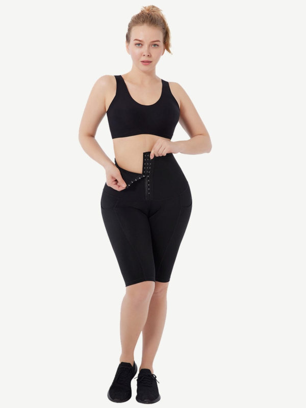 High Elastic Mesh Sports Shaping Pants With Pocket Design - Image 4