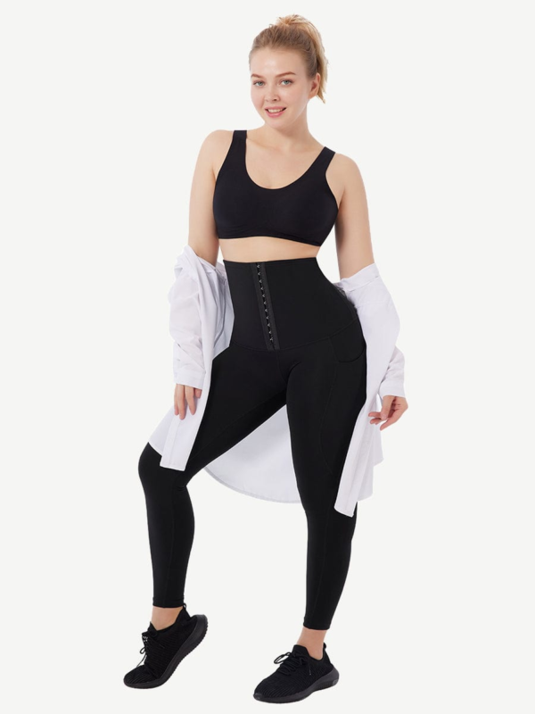 Sports Shaping Belly Slimming Leg Slimming Body Pants With Pockets - Image 2