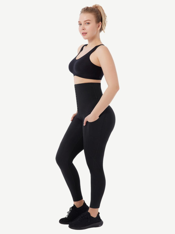 Sports Shaping Belly Slimming Leg Slimming Body Pants With Pockets - Image 4