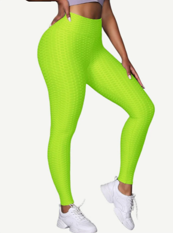 Women Solid Color Yoga Leggings Butt Lifter Breathable Soft High Waist Sports Legging - Image 6