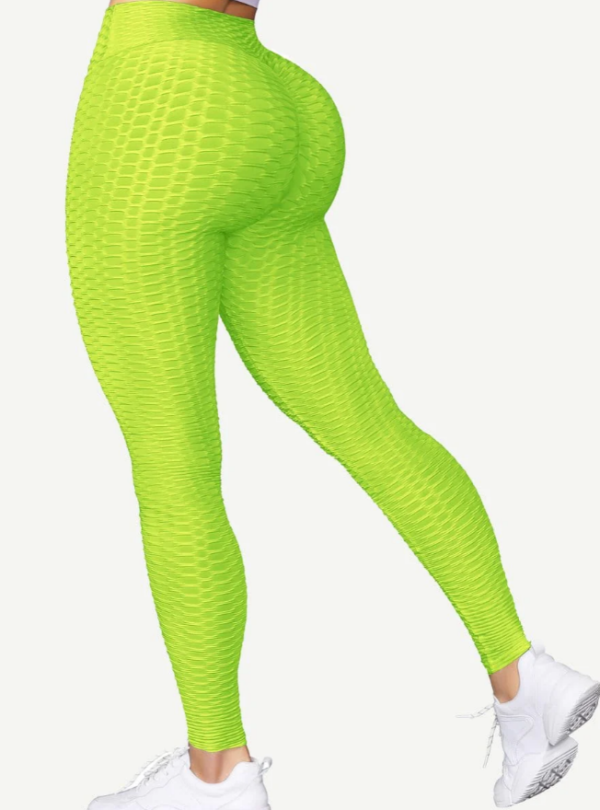 Women Solid Color Yoga Leggings Butt Lifter Breathable Soft High Waist Sports Legging - Image 5