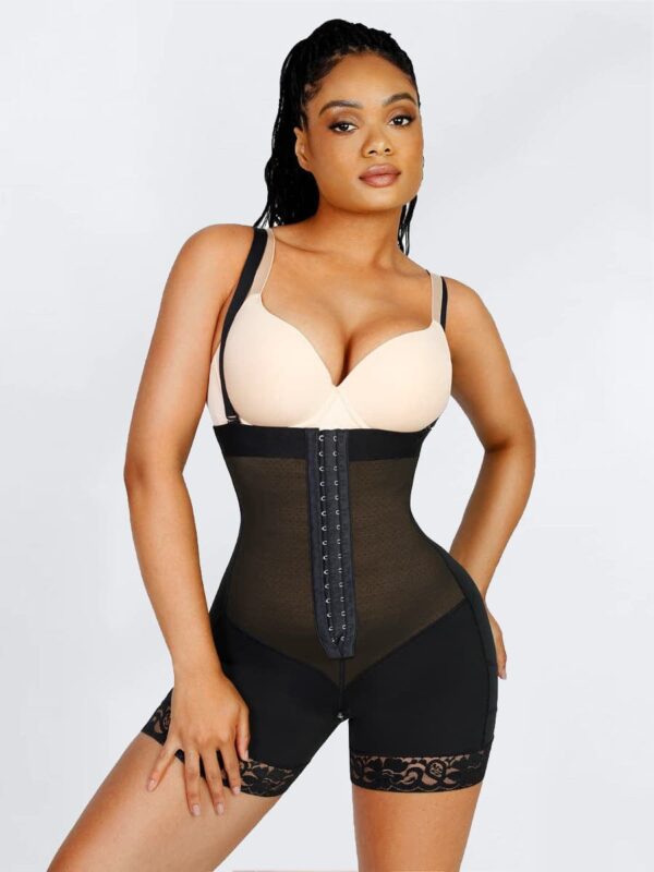 Sexy Lace Firm Compression Latex Buttocks Lifting Shapewear