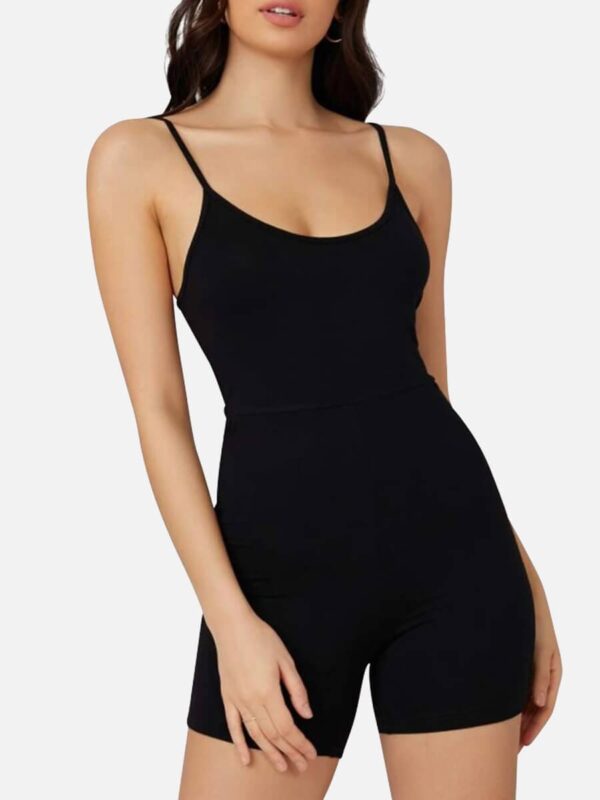 Mid-Thigh Fitness & Shaping Breathable Romper