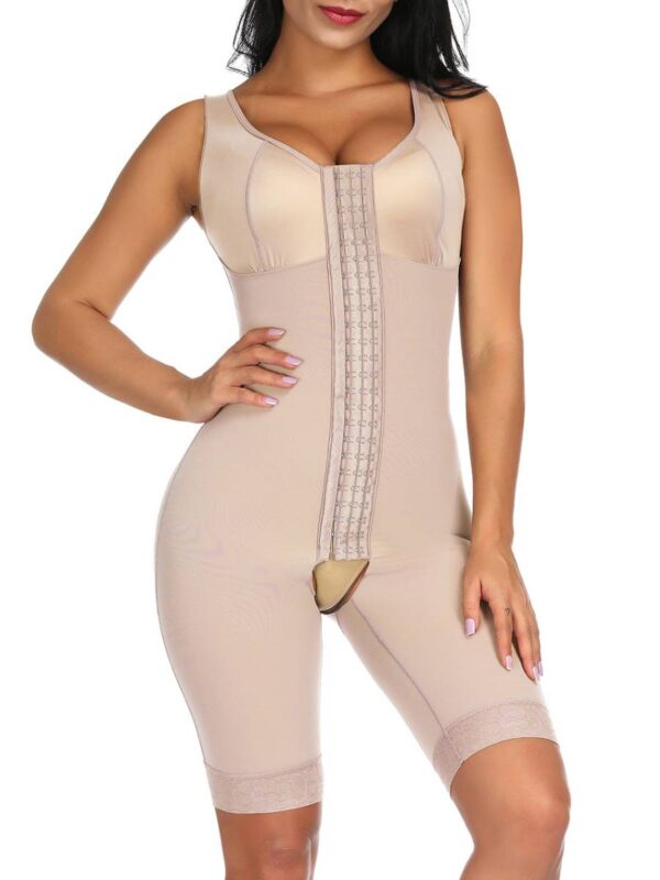 Ultimate Stretch Nude Hooks Crotchless Unpadded Big Size Fajas Bodysuit