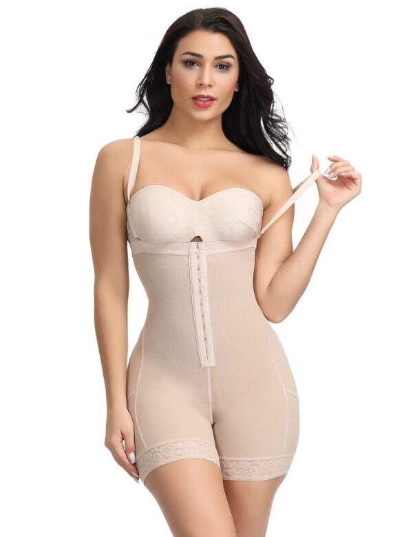 Hook Front Plus Size High Waist Body Shaper Tummy Training