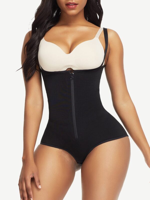 Black Crotch Hooks High Waist Postsurgical Body Shaper Enhancer