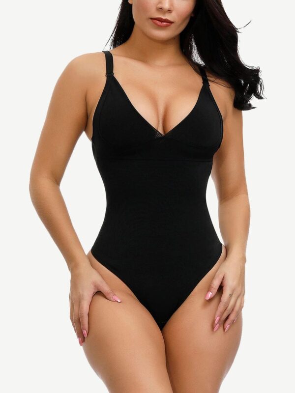 Curve Creator Breathable Sexy Adjustable Strap Solid Color Full Body Shaper Shaperwear