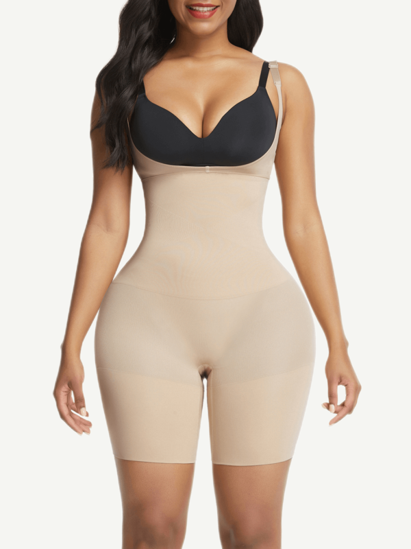 Eco-friendly Seamless Instant Smooth Open-Bust Mid-Thigh Shapewear