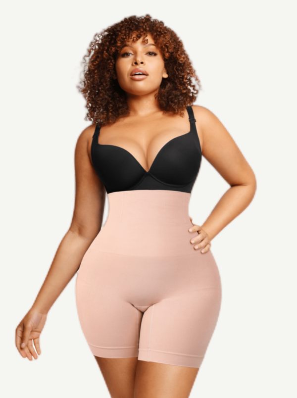 Seamless Double-Layer Tummy Panel 4 Steel Bones Shapewear Shorts