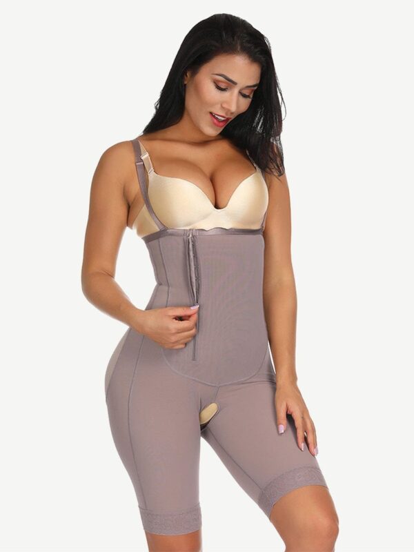 Sleek Smoothers Zipper Underbust Hooks Queen Size Shapewear