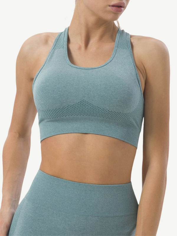 Seamless Knitting Short Yoga Suits 2-in-1 Gymwear - Image 9