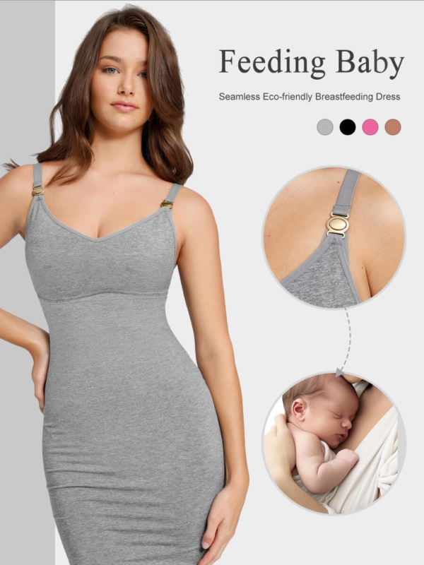 Breastfeeding Suspender Shaping Dress - Image 4