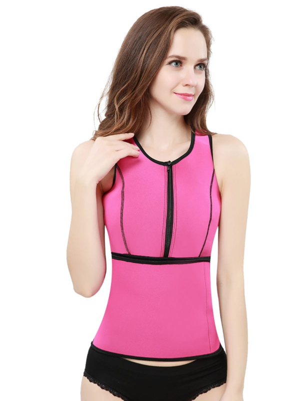 Neoprene Suit Adjustable Waist Belt Fat Burning Body Sculpture Waist Trainer Vest - Image 5